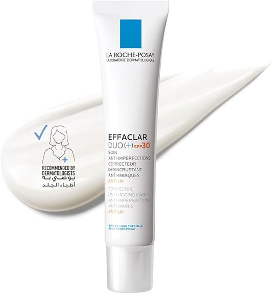 La Roche-Posay Effaclar Duo+ SPF30 Acne Treatment Cream for Oily and Acne Prone Skin 40ml