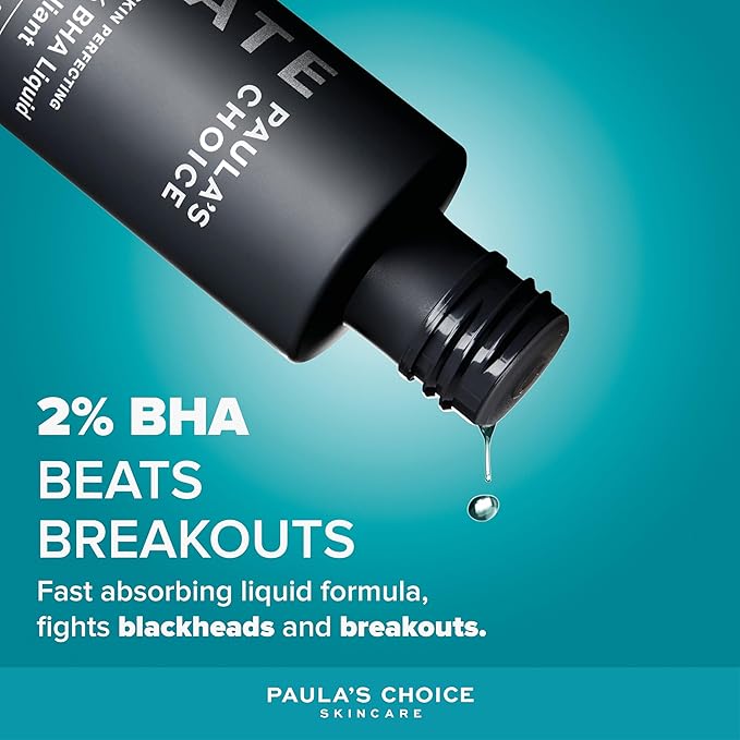 Paula's Choice SKIN PERFECTING 2% BHA Liquid Exfoliant - Face Exfoliating Peel Fights Blackheads & Enlarged Pores - with Salicylic Acid - Combination & Oily Skin - 118 ml