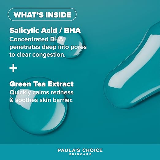 Paula's Choice SKIN PERFECTING 2% BHA Liquid Exfoliant - Face Exfoliating Peel Fights Blackheads & Enlarged Pores - with Salicylic Acid - Combination & Oily Skin - 118 ml