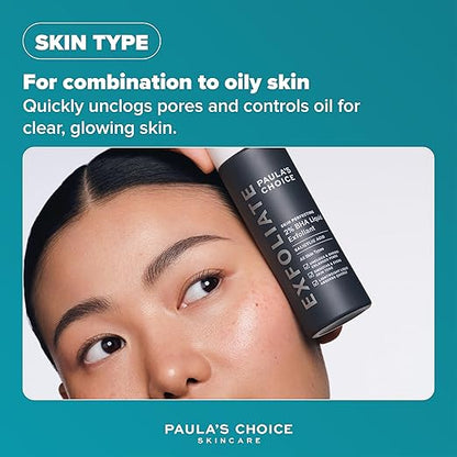 Paula's Choice SKIN PERFECTING 2% BHA Liquid Exfoliant - Face Exfoliating Peel Fights Blackheads & Enlarged Pores - with Salicylic Acid - Combination & Oily Skin - 118 ml