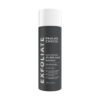 Paula's Choice SKIN PERFECTING 2% BHA Liquid Exfoliant - Face Exfoliating Peel Fights Blackheads & Enlarged Pores - with Salicylic Acid - Combination & Oily Skin - 118 ml
